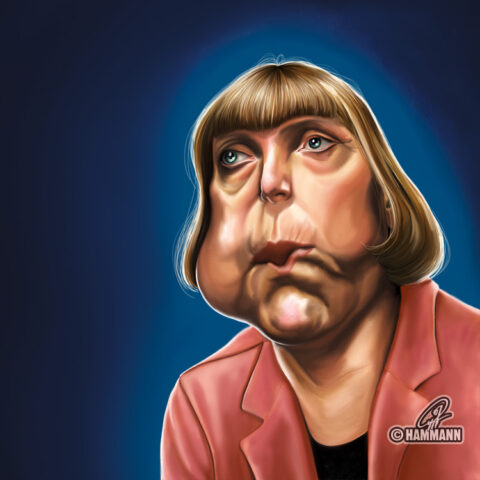 Karikatur Angela Merkel 01