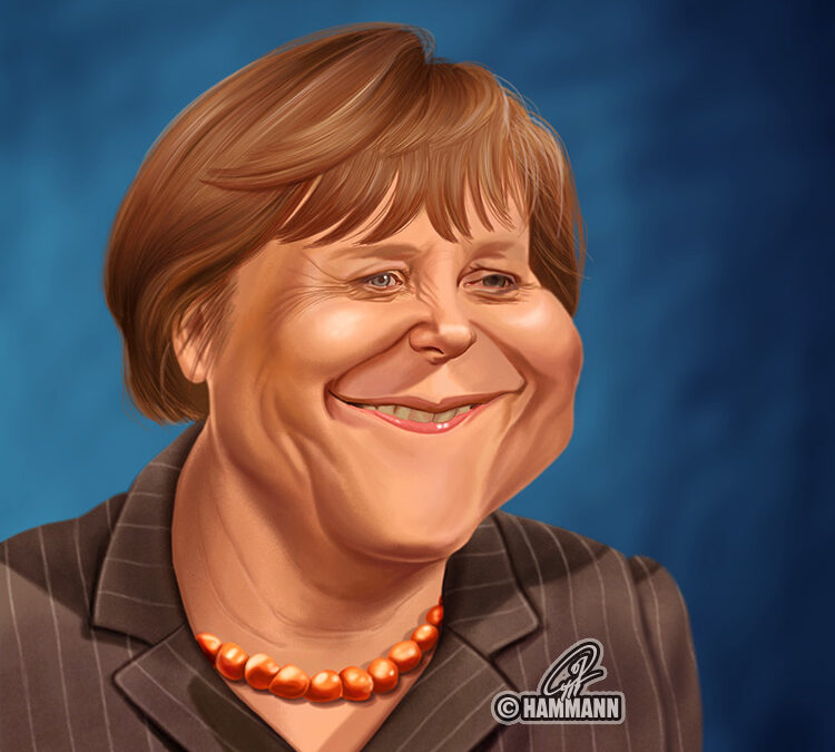 Karikatur Angela Merkel 02