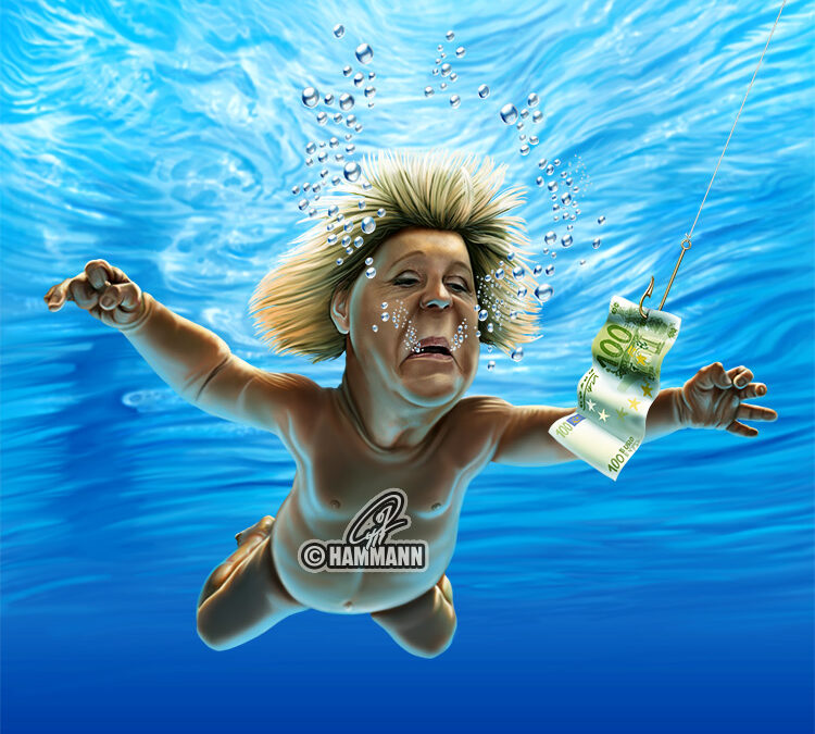 Karikatur Angela Merkel 04