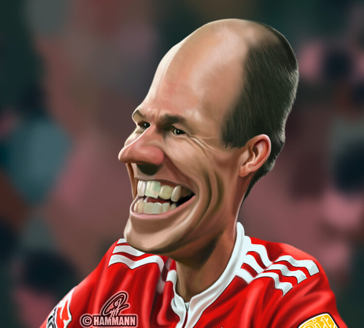 Kariktur Arjen Robben 