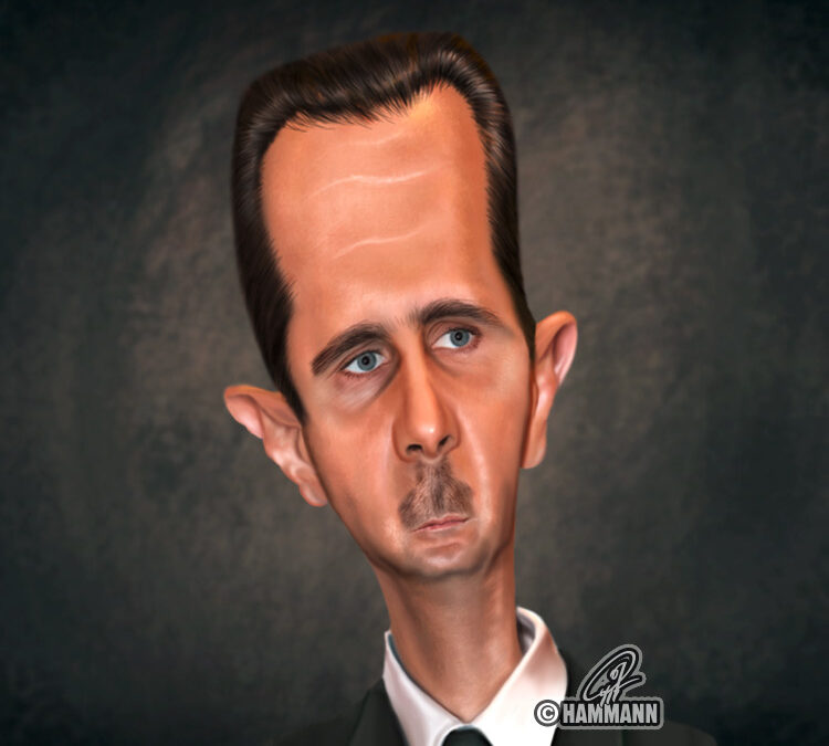 Karikatur Baschar Al-Assad