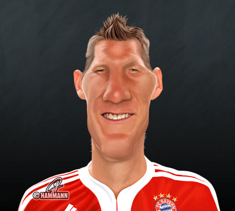 Karikatur Bastian Schweinsteiger 03