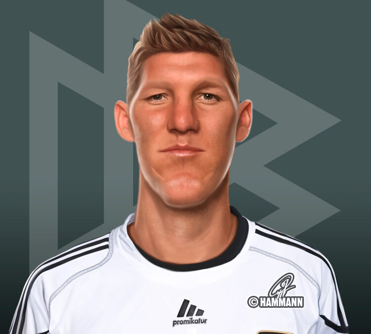 Karikatur Bastian Schweinsteiger 04