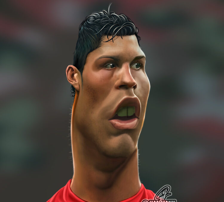 Karikatur Cristiano Ronaldo