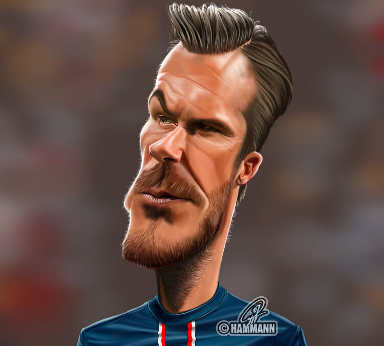 Karikatur David Beckham