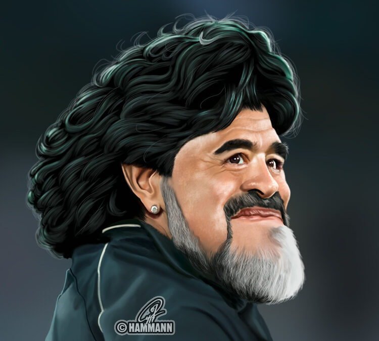 Karikatur Diego Maradona