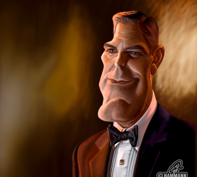 Karikatur George Clooney