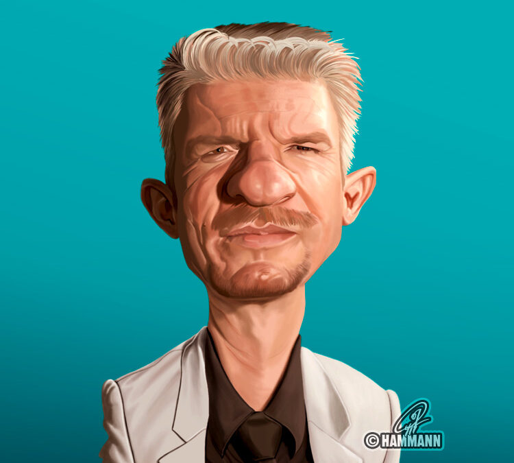 Karikatur Heinz Strunk
