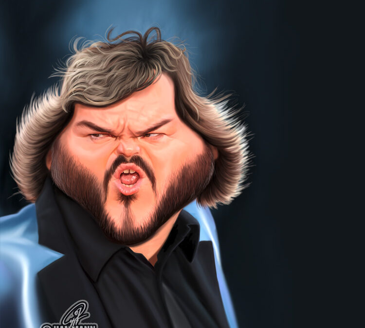 Karikatur Jack Black