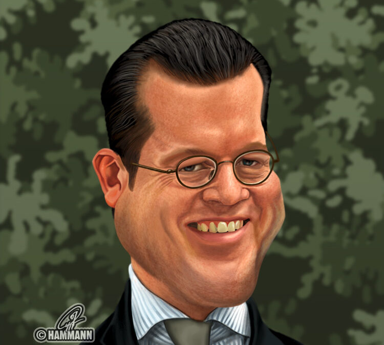 Karikatur Karl-Theodor Freiherr von und zu Guttenberg