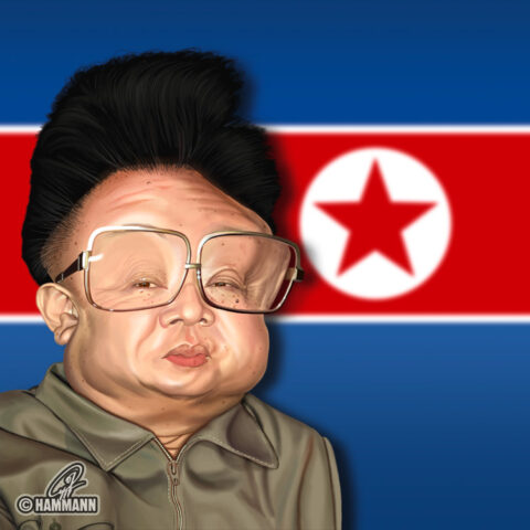 Karikatur Kim Jong-Il