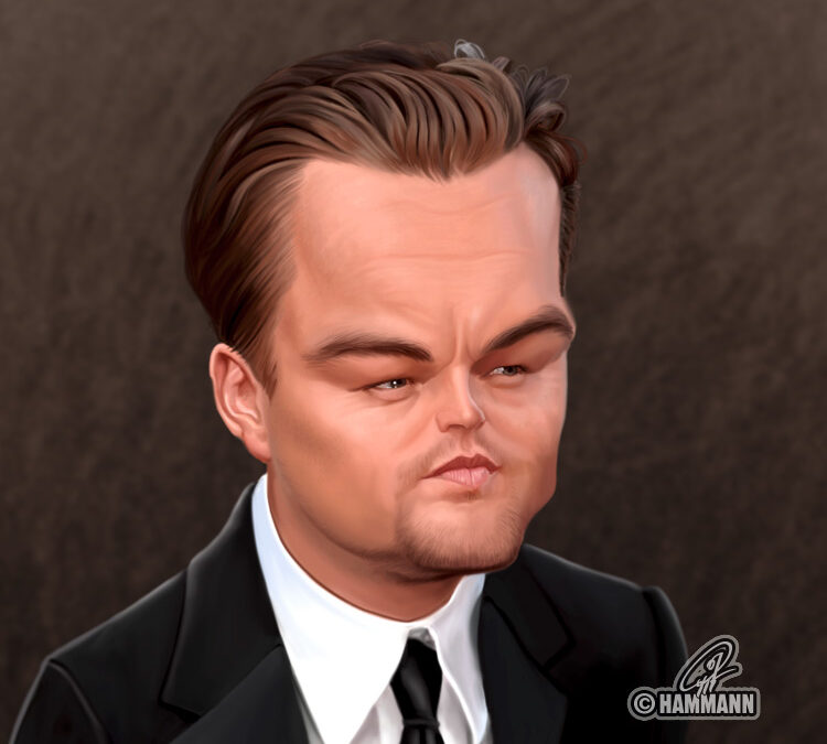 Karikatur Leonardo DiCaprio