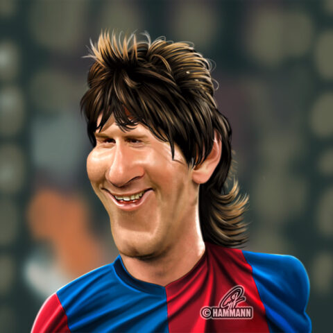 Karikatur Lionel Messi