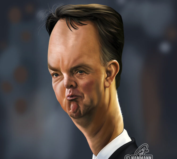 Karikatur Louis van Gaal