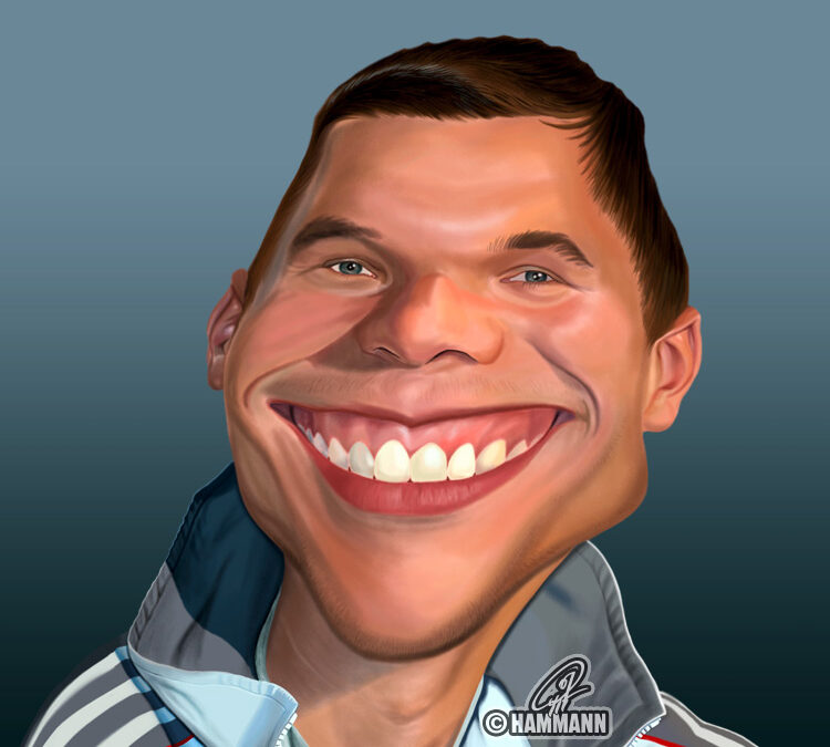 Karikatur Lukas Podolski 02