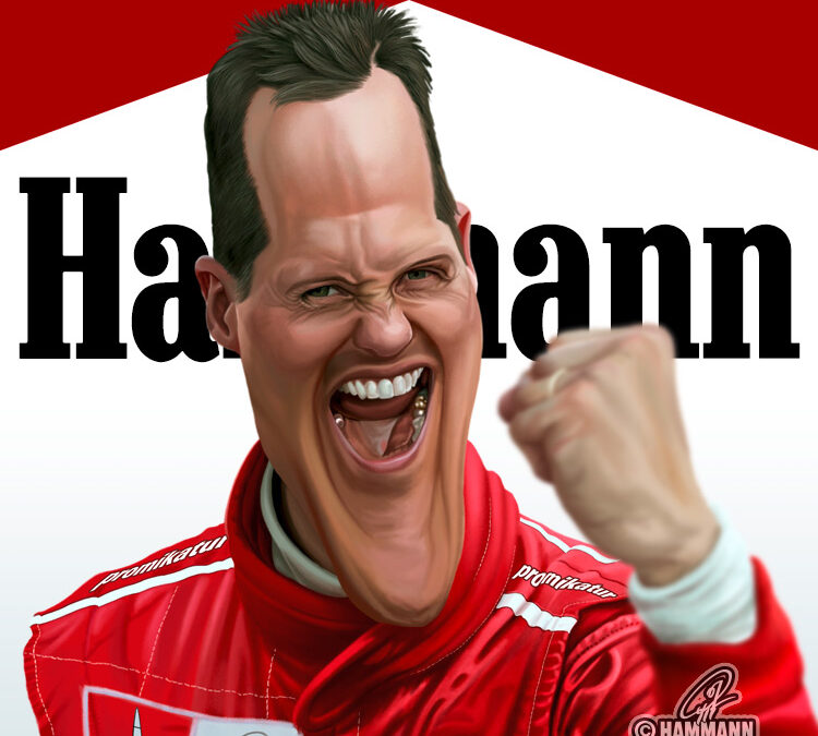Karikatur Michael Schumacher