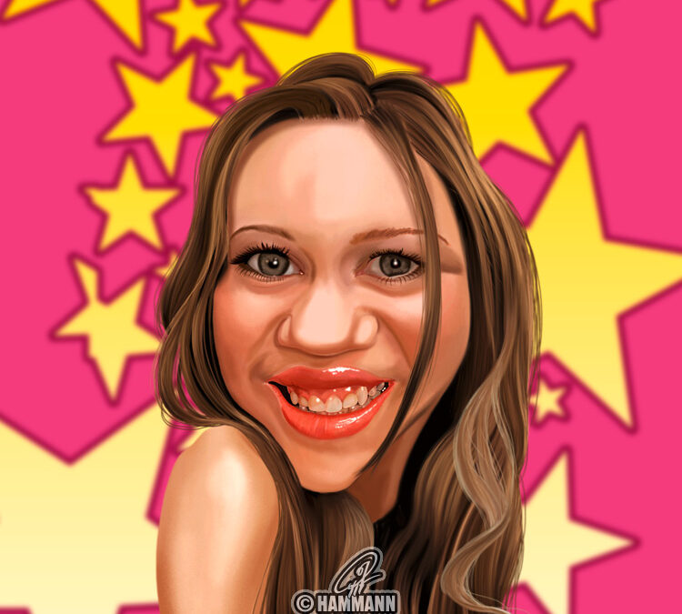 Karikatur Miley Cyrus