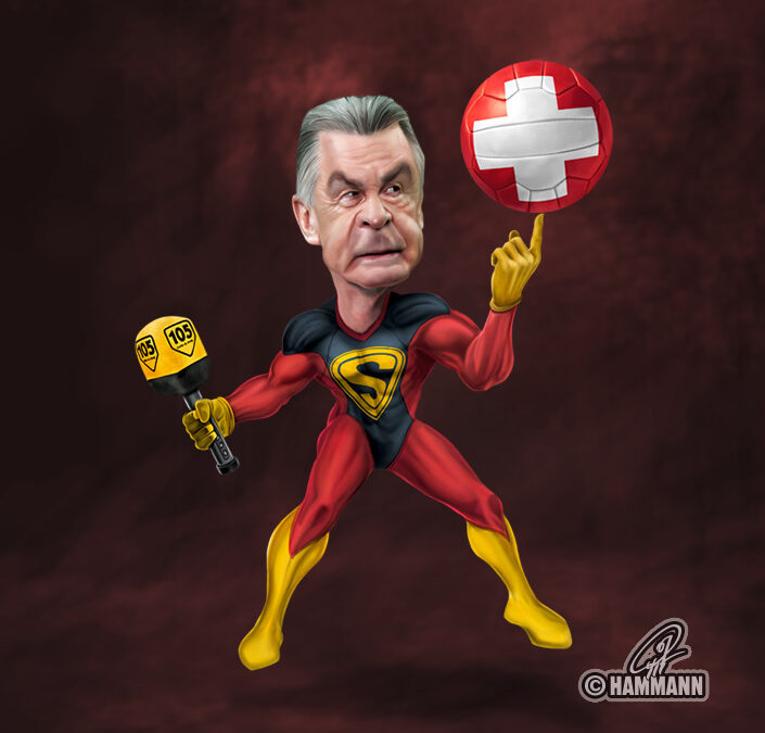 Karikatur Ottmar Hitzfeld