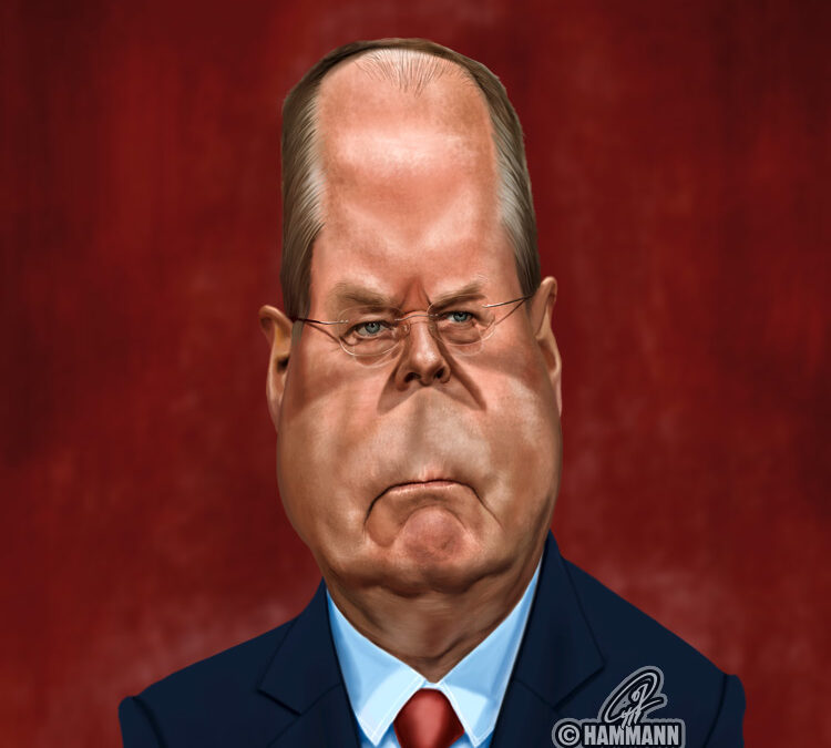 Karikatur Peer Steinbrück