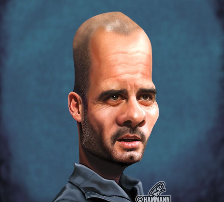 Karikatur Pep Guardiola