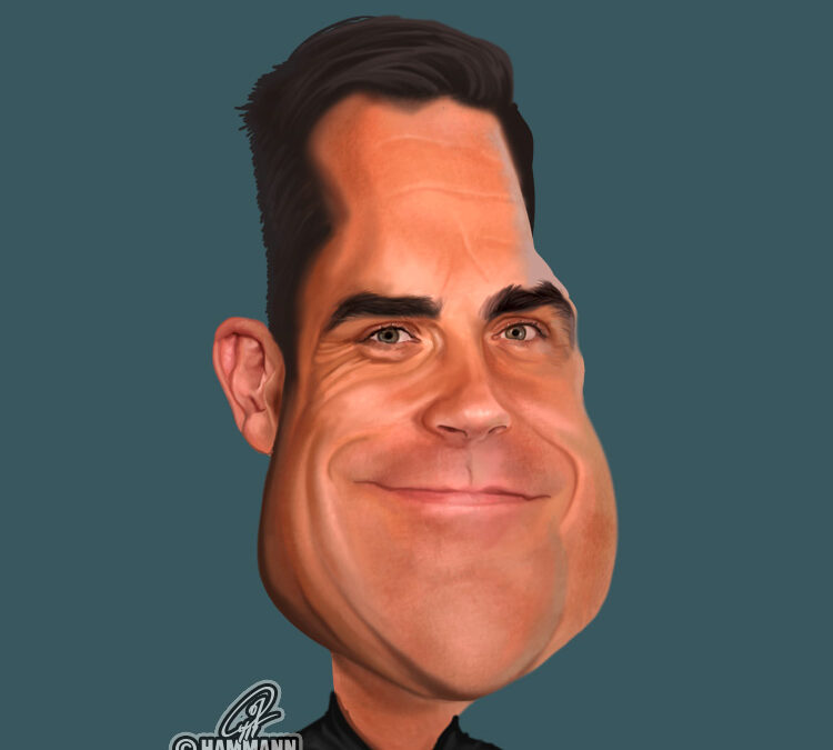 Karikatur Robbie Williams 02