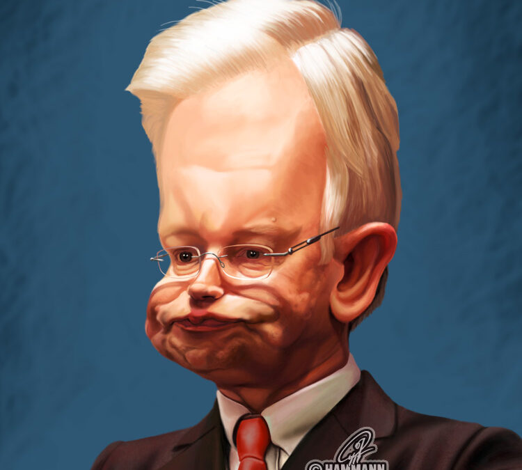 Karikatur Roland Koch