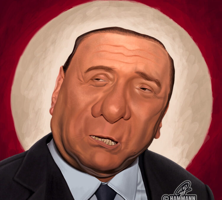 Karikatur Silvio Berlusconi