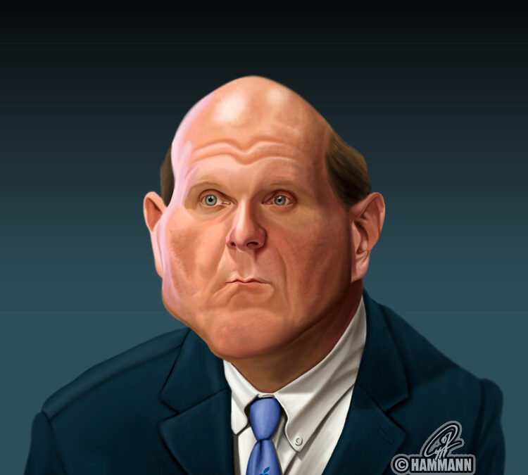 Karikatur Steve Ballmer