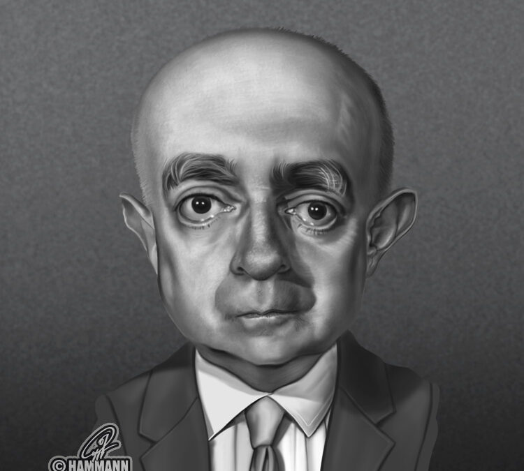 Karikatur Theodor W. Adorno