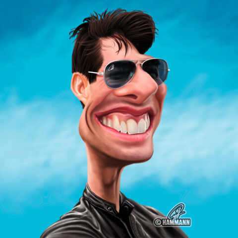 Karikatur Tom Cruise