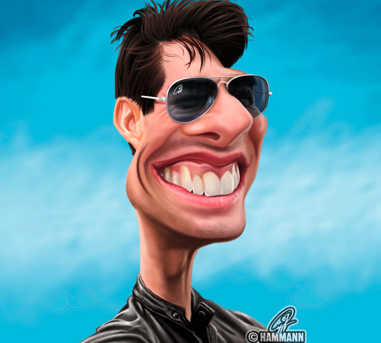 Karikatur Tom Cruise