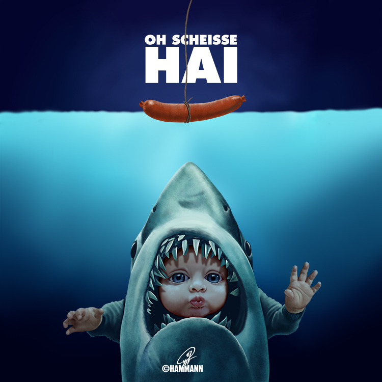 Parody "Der weiße Hai" – Hai als Baby | parodie "Jaws" – Shark as a baby